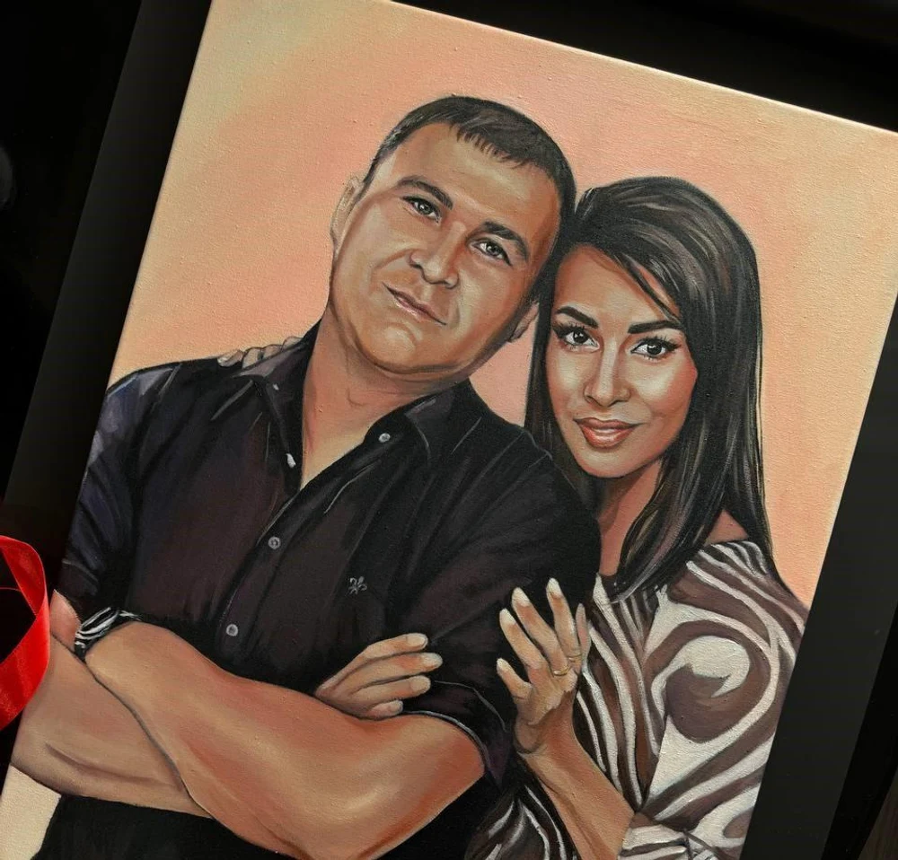 Парный портрет маслом